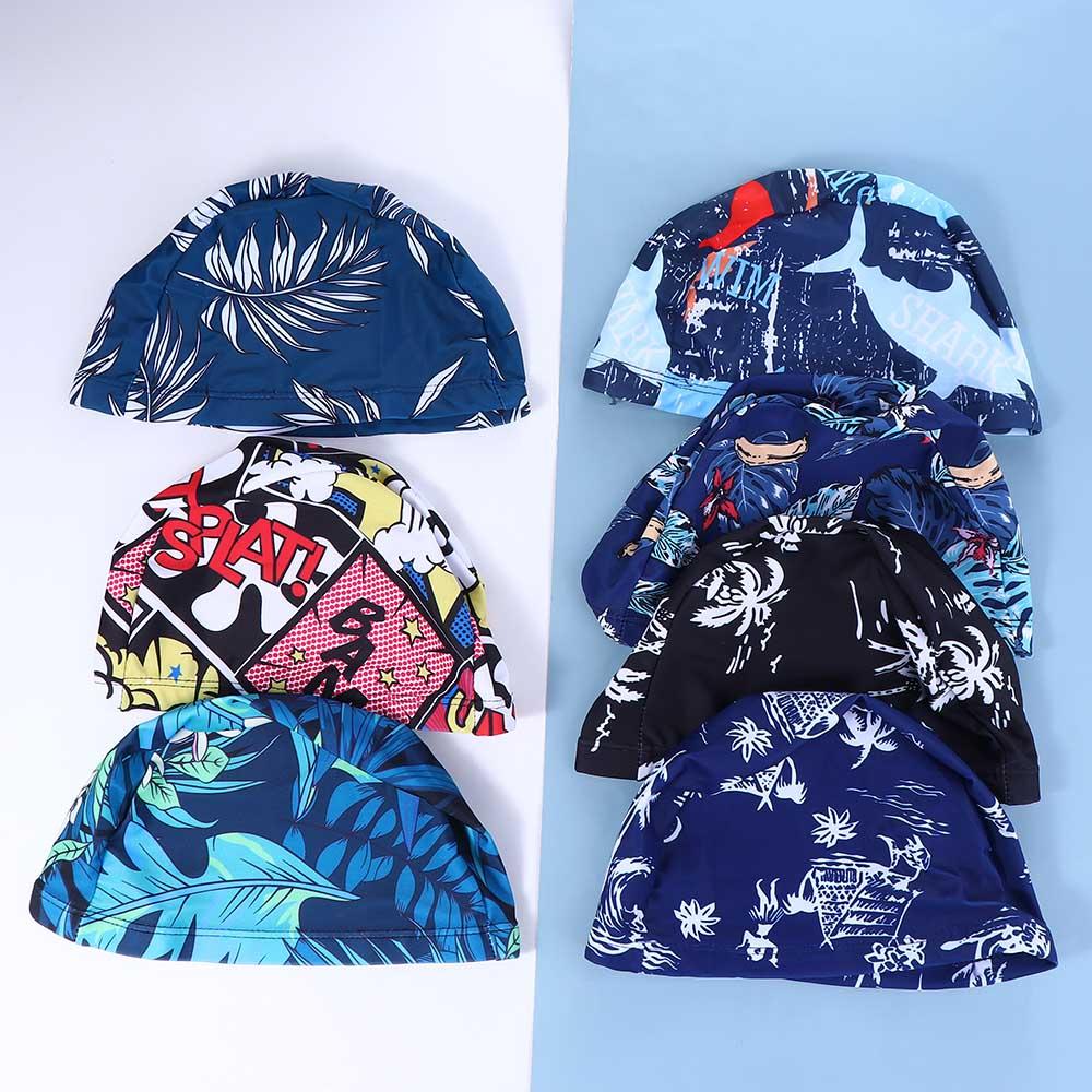 Diving Hat Calico Swim Cap Ear - Aquatic Sports Hat 评论和价格