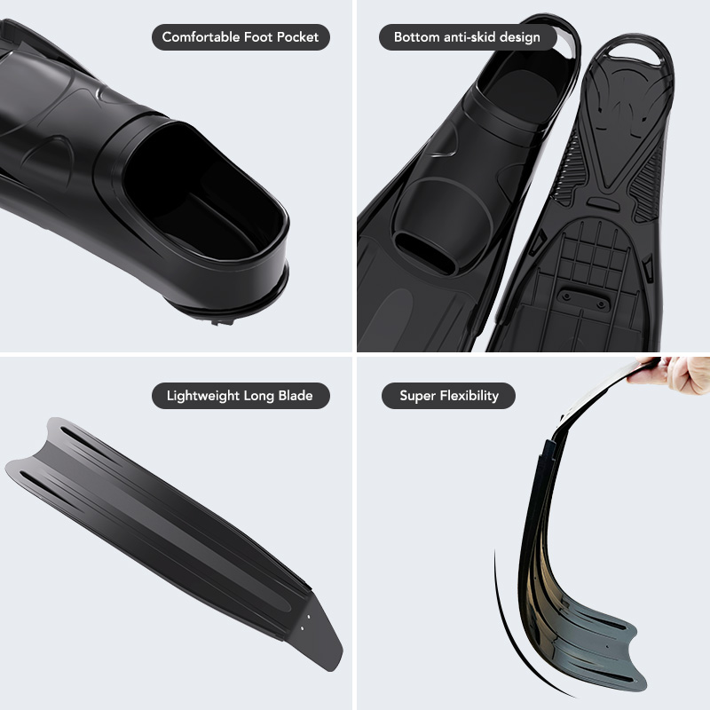 Full Pocket Long Blade Diving  - Fin Diving Blade 评论和价格