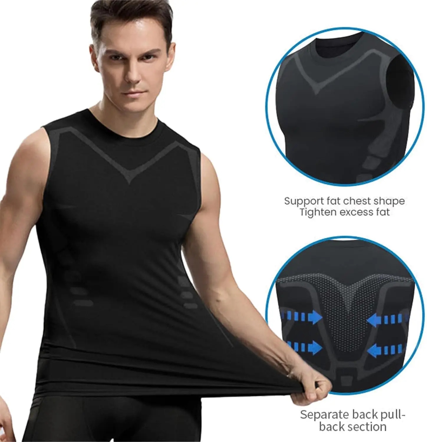 Compression Tank Top Men Gym S - Aquatic Gym 评论和价格